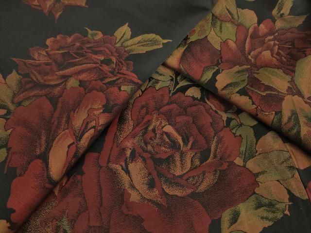 平和屋着物○上質な小紋 薔薇 黒地 正絹 逸品 AAAT5193ck - メルカリ