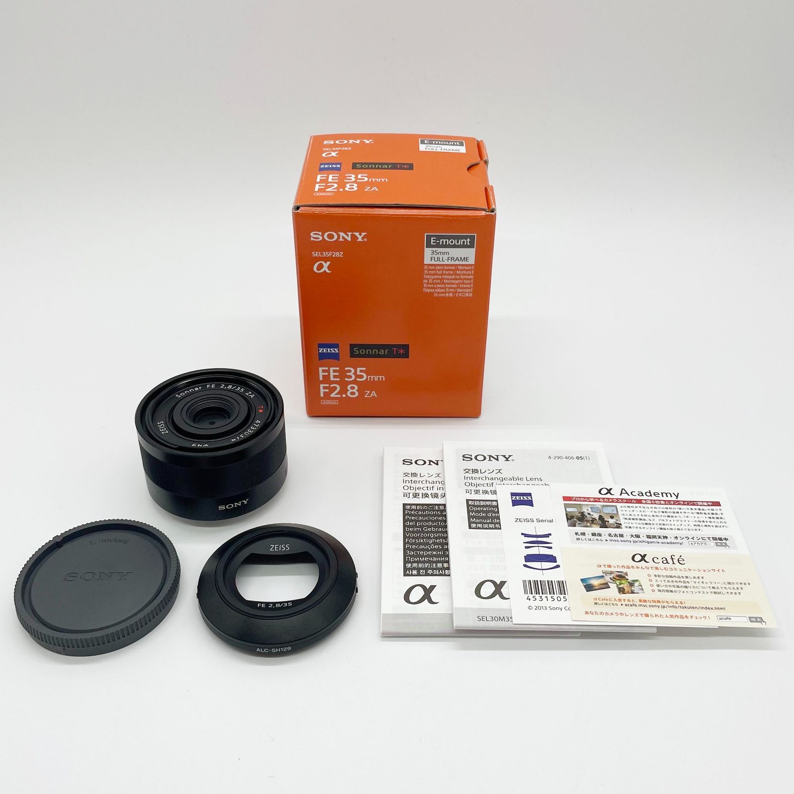 □元箱付きのほぼ新品 SONY ソニー Sonnar T* FE 35mm F2.8 ZA