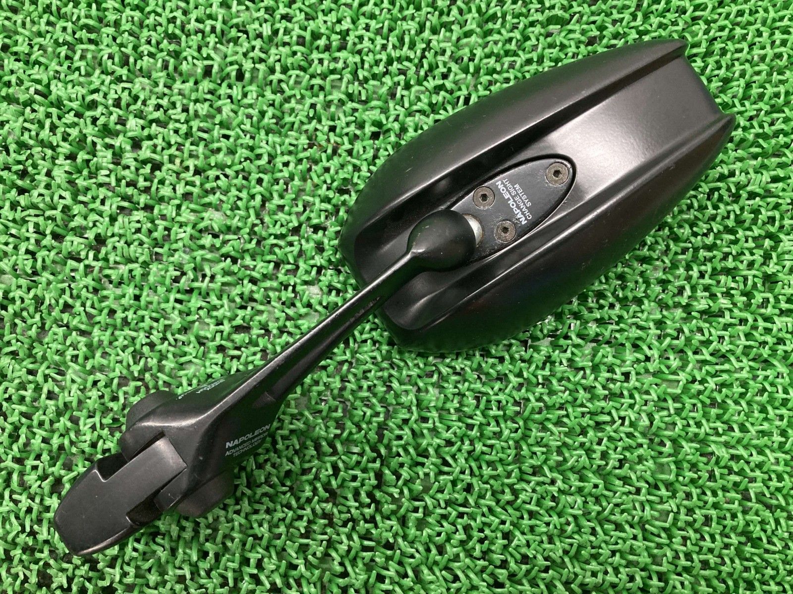 ナポレオン製XJR400 ミラー 片側 社外 中古 バイク 部品 4HM RH02J シャークミラー7 NA-014 レイセーブ鏡 パープルレンズ Uv