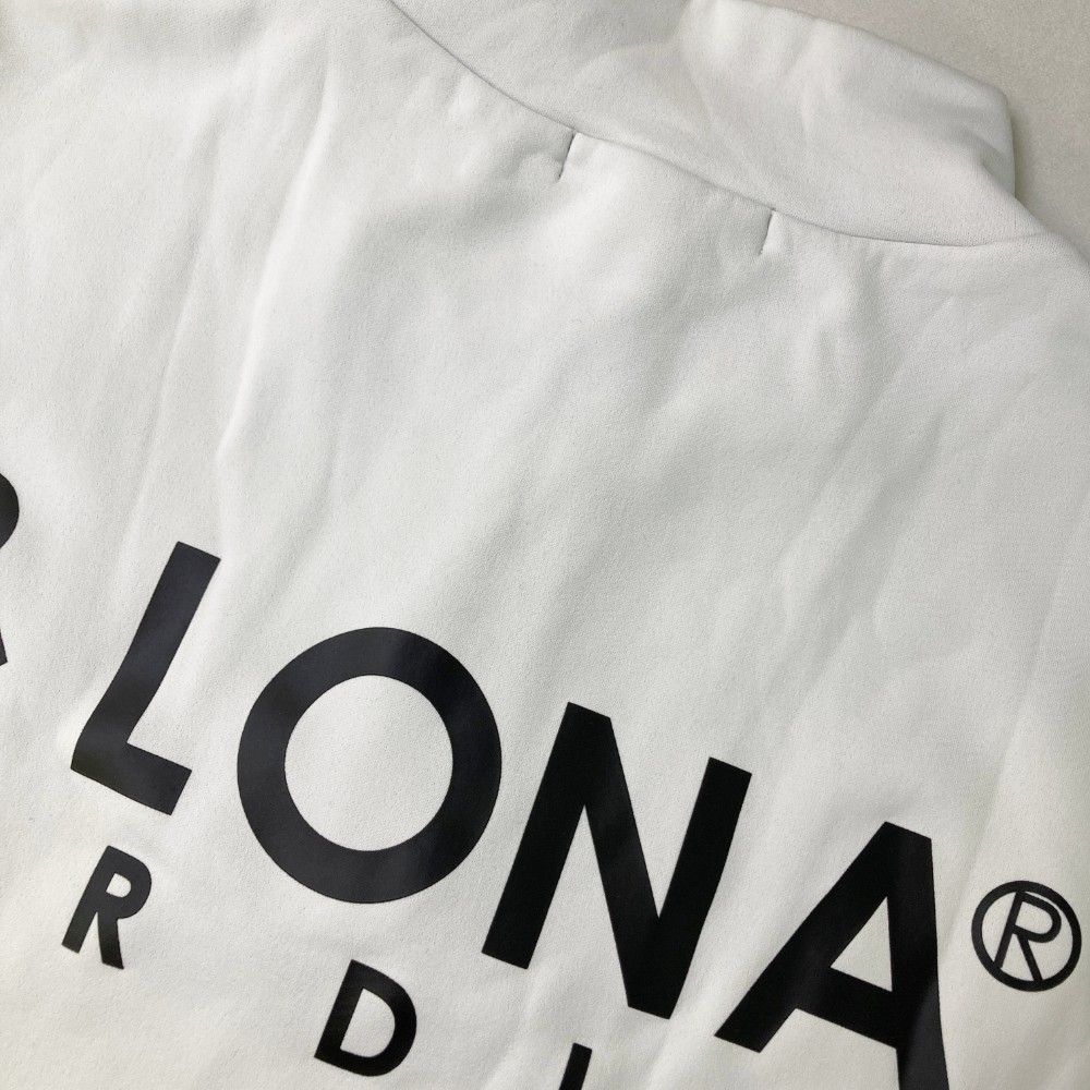 サイズ：46 MARK&LONA マークアンドロナ  裏起毛 ハーフジップ 長袖Tシャツ  ホワイト系 [240101367902] ゴルフウェア メンズ ストスト サイズ：46 MARK&LONA マークアンドロナ 裏起毛 ハーフジップ