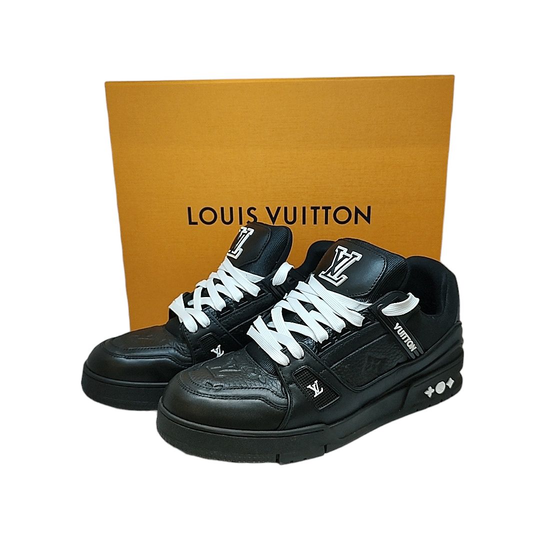LOUIS VUITTON ルイ・ヴィトン LVトレイナー スニーカー 1AAREW 7ハーフ  26.5cm ブラック