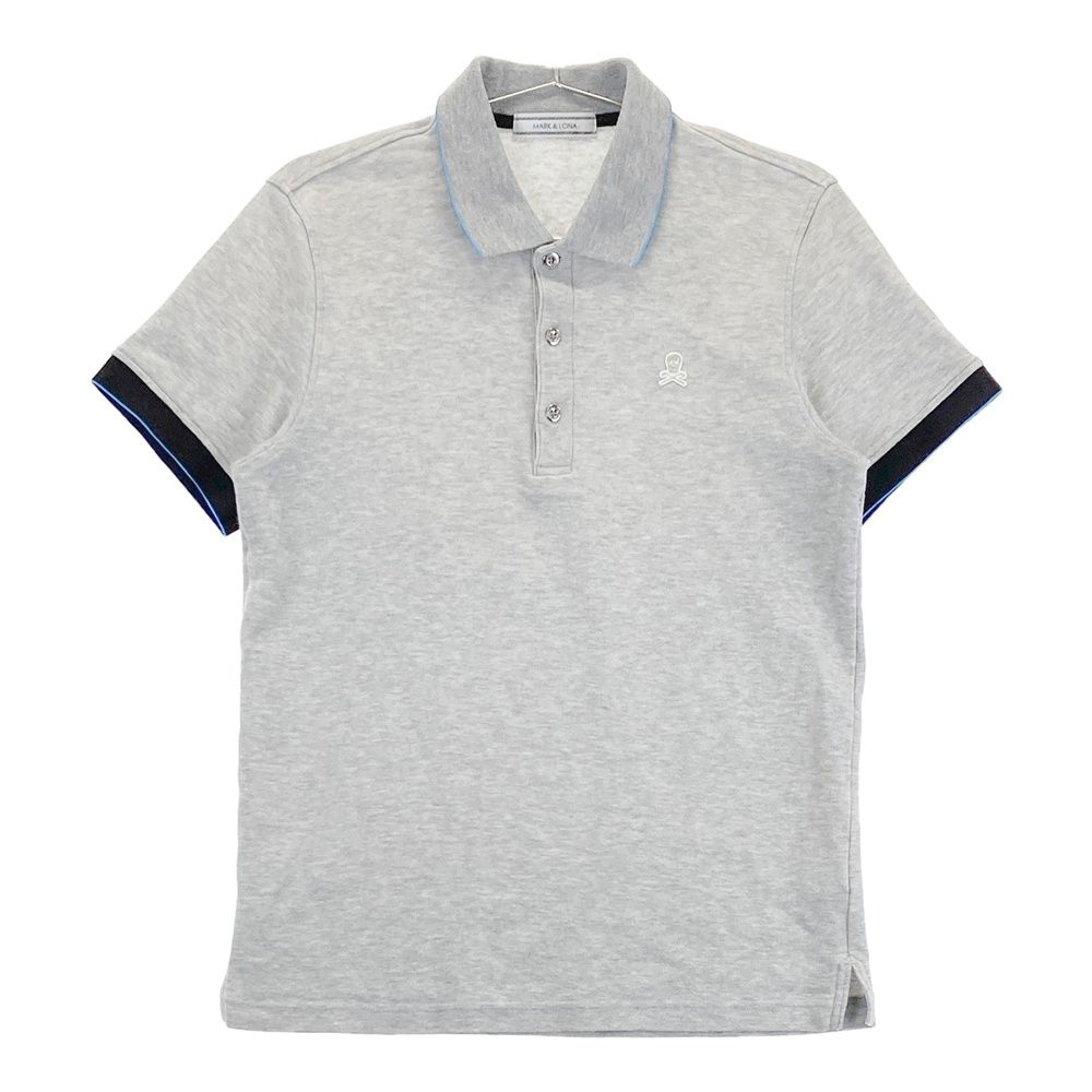 サイズ：M MARK&LONA マークアンドロナ 半袖ポロシャツ グレー系