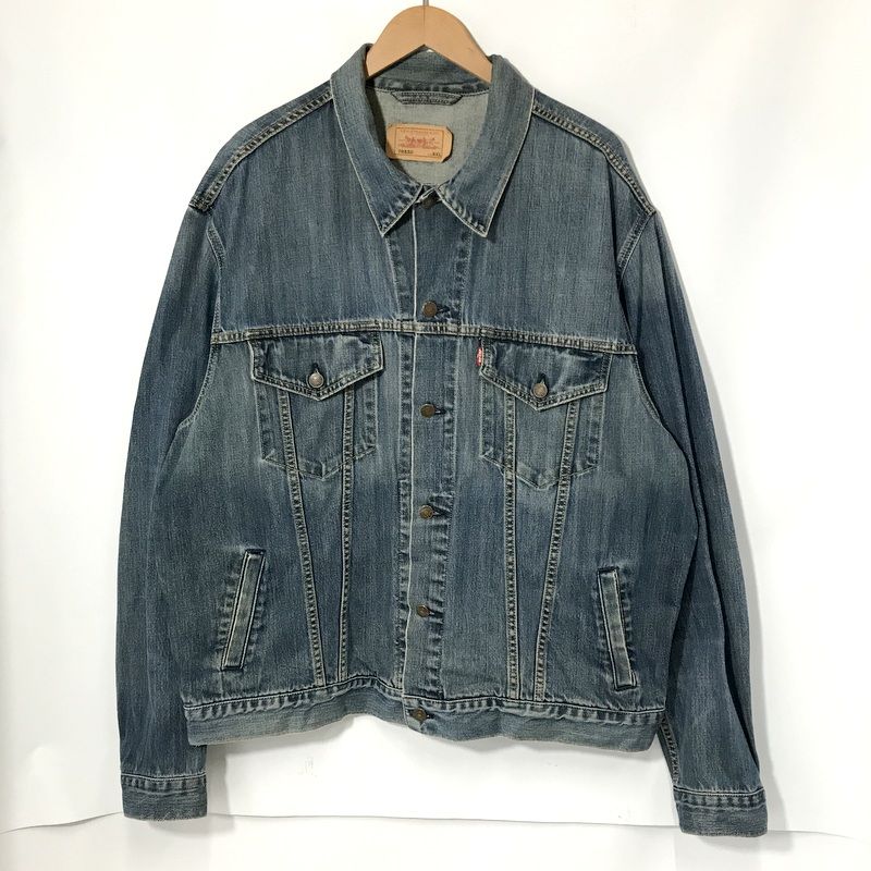Gジャン リーバイス メンズ デニム ジャケット 2XL 古着 長袖 アウター