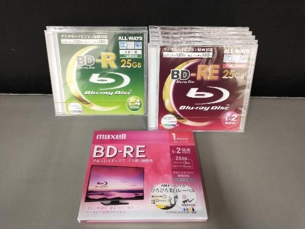 すべて未開封品】BD-RE 25GB まとめ売り ブルーレイディスク 1回
