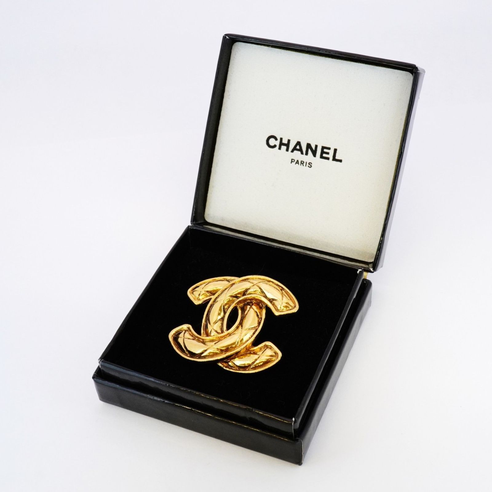 シャネル Chanel シャネル ブローチ ココマーク マトラッセ GPメッキ ゴールドレディース FORTGASGNV_COM_BR