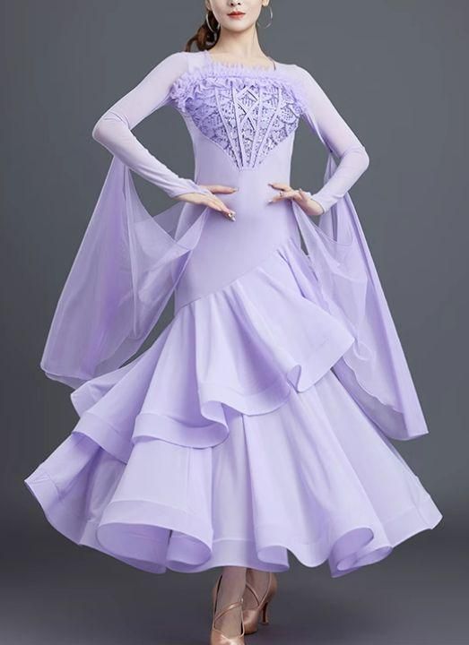 オーダーメイド　社交ダンス衣装　フロート スタンダードドレス 色変更可 オーダーメイド 社交ダンス衣装 フロート スタンダードドレス 色変更可