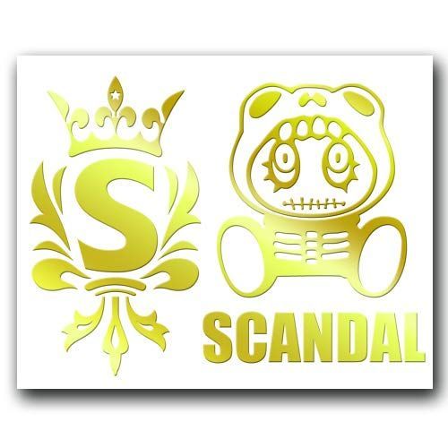 絵柄だけ残る ステッカー S 「スキャンダル」 金 056G