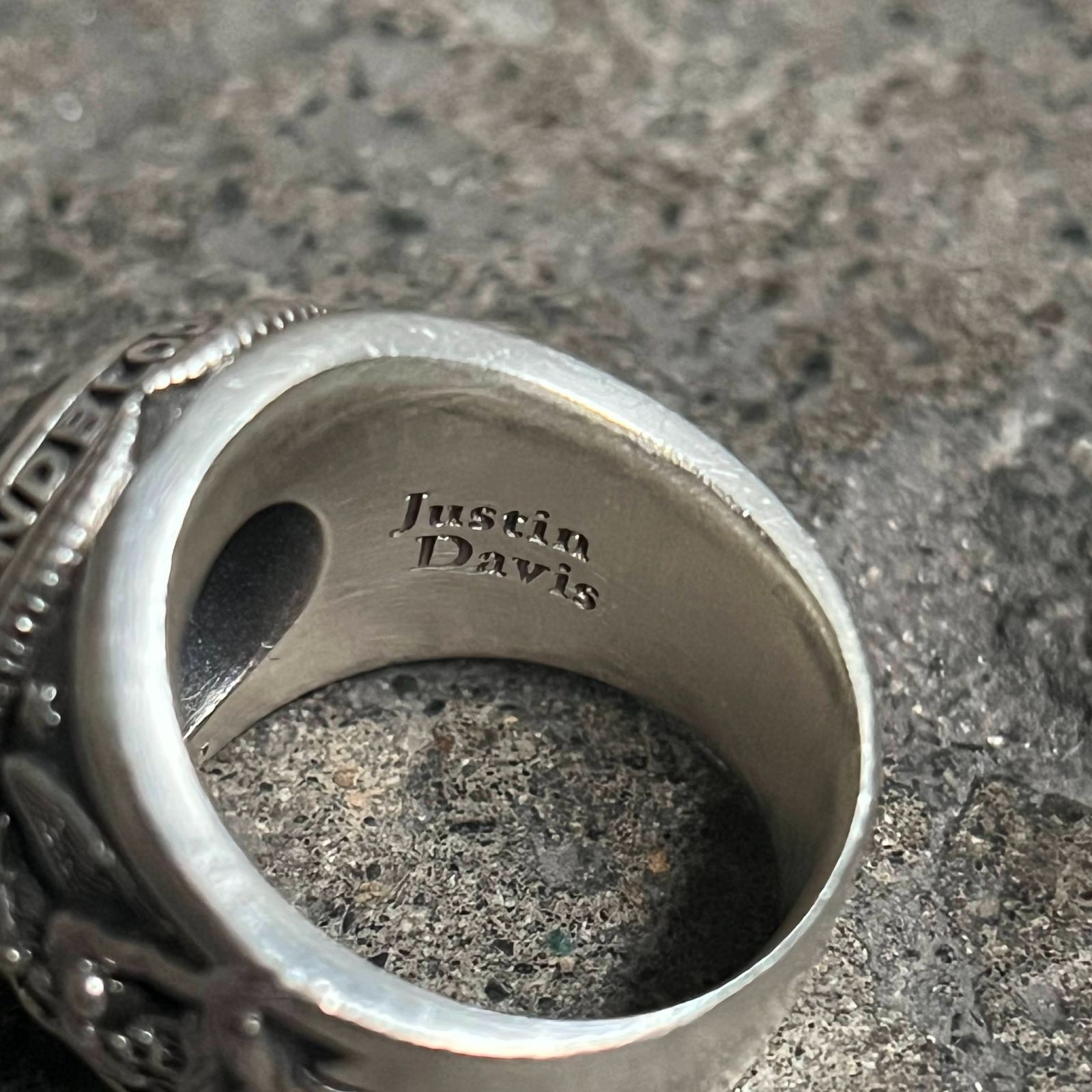 Justin Davis × VAMPS カレッジリング QUARTZ 13号 silver925