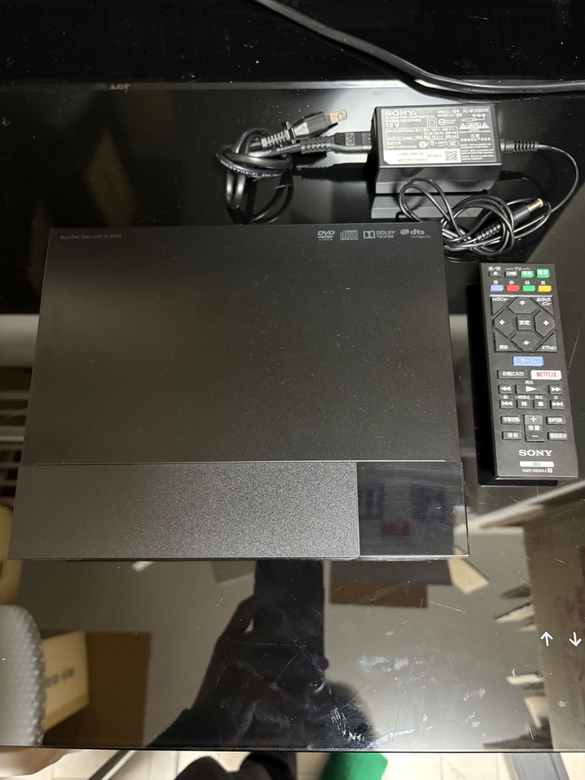 SONY ブルーレイプレーヤー 本体とリモコン付き スタンダード ソニー 美品