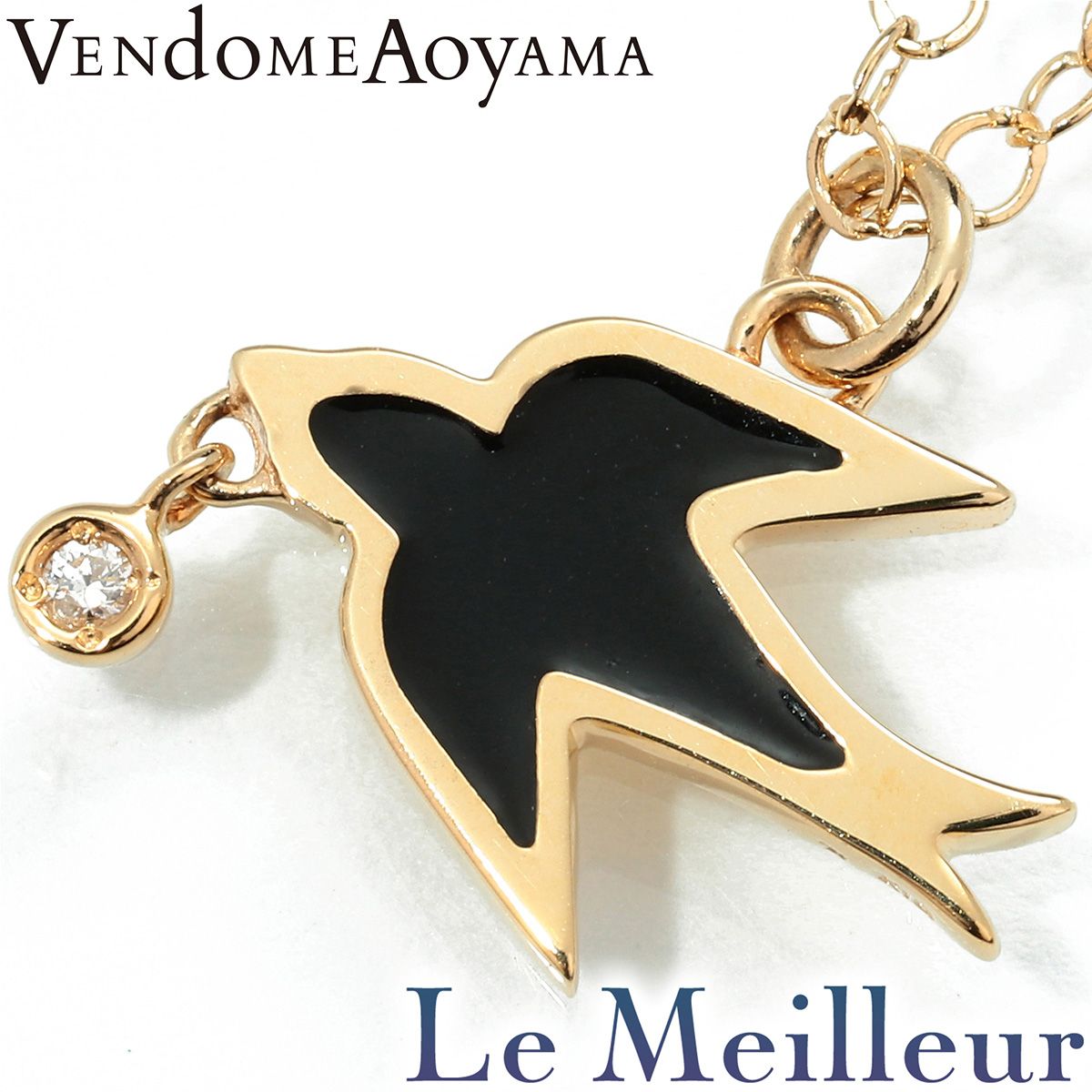 ヴァンドーム青山 VENDOME AOYAMA 鳥モチーフペンダントネックレス 