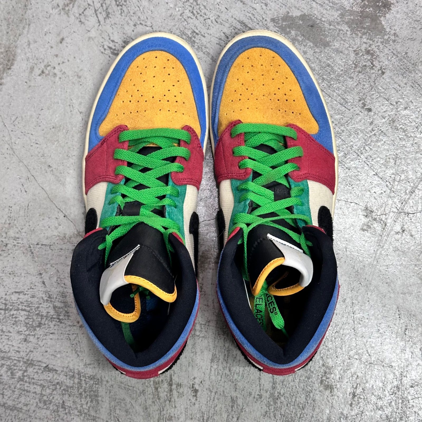 BLUE THE GREAT NIKE AIR JORDAN 1 MID FEARLESS コラボ ブルーザ 