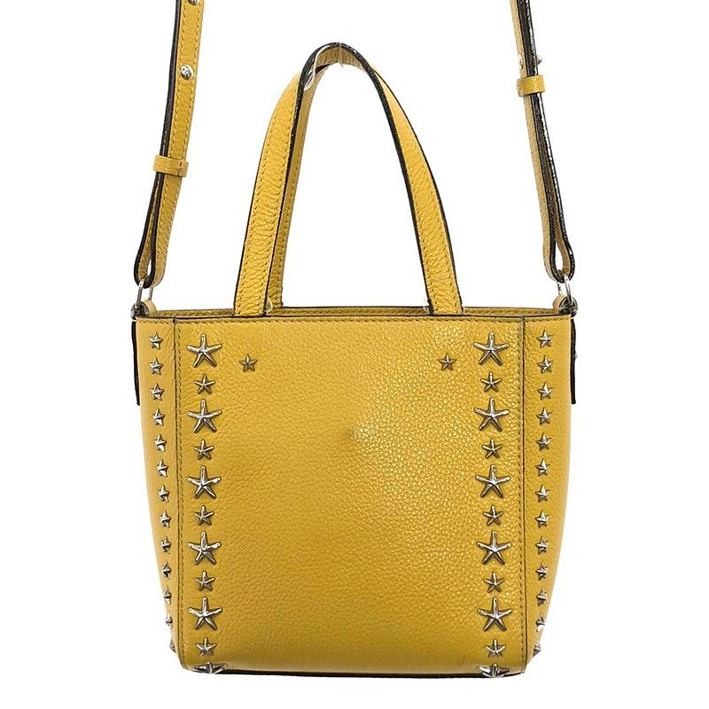 JIMMY CHOO / ジミーチュウ | MINI PEGASI ミニペガシ 2way ショルダーバッグ | イエロー | レディース JIMMY CHOO ジミーチュウ MINI PEGASI ミニペガシ 2way トートバッグ