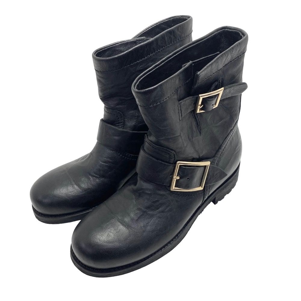 JIMMY CHOO ジミーチュウ ショートブーツ エンジニアブーツ