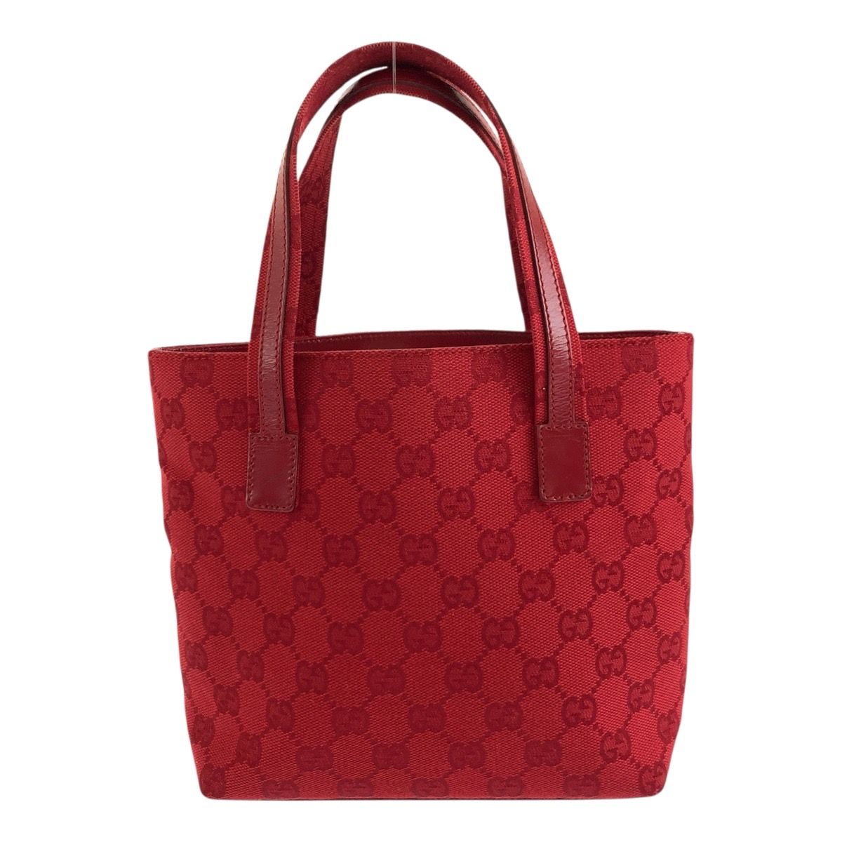 美品 GUCCI グッチ レッド シルバー金具 GGキャンバス 002 1079
