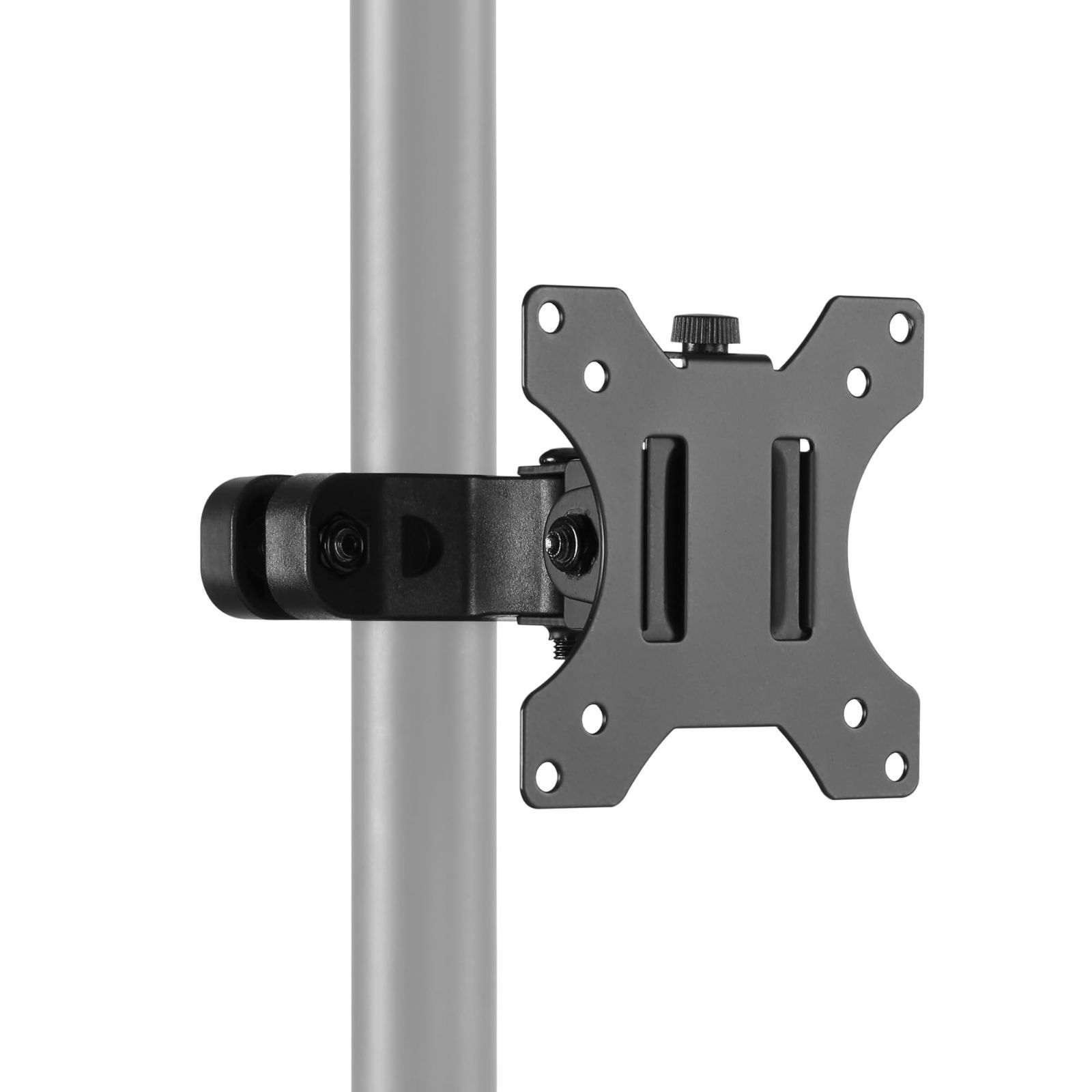 【新着商品】ブラック 直径30～55mmの丸パイプ対応 耐荷重6kg AS-MABP02 32インチまで ポール固定用モニターアーム モニターアーム ARCHISS