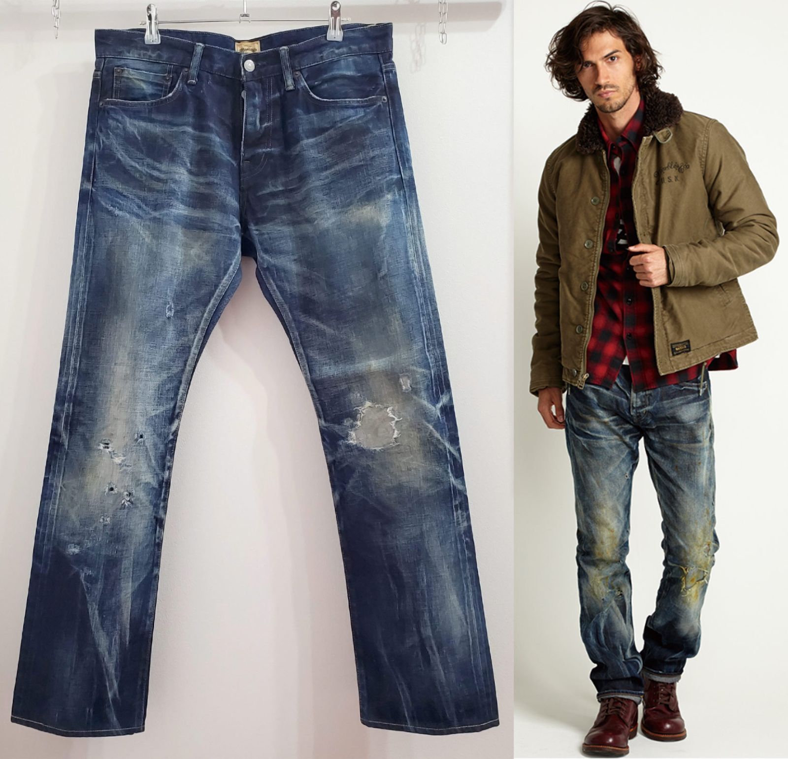 Marblesマーブルズ□美品 2015-16AW 日本製 即完品 CRUSH REPAIRE 