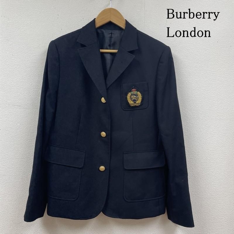 Burberry London バーバリーロンドン ジャケット、上着 ジャケット、ブレザー ブレザー 紺ブレ 金ボタン ジャケット エンブレムワッペン  テーラードジャケット サイズ170A - メルカリ