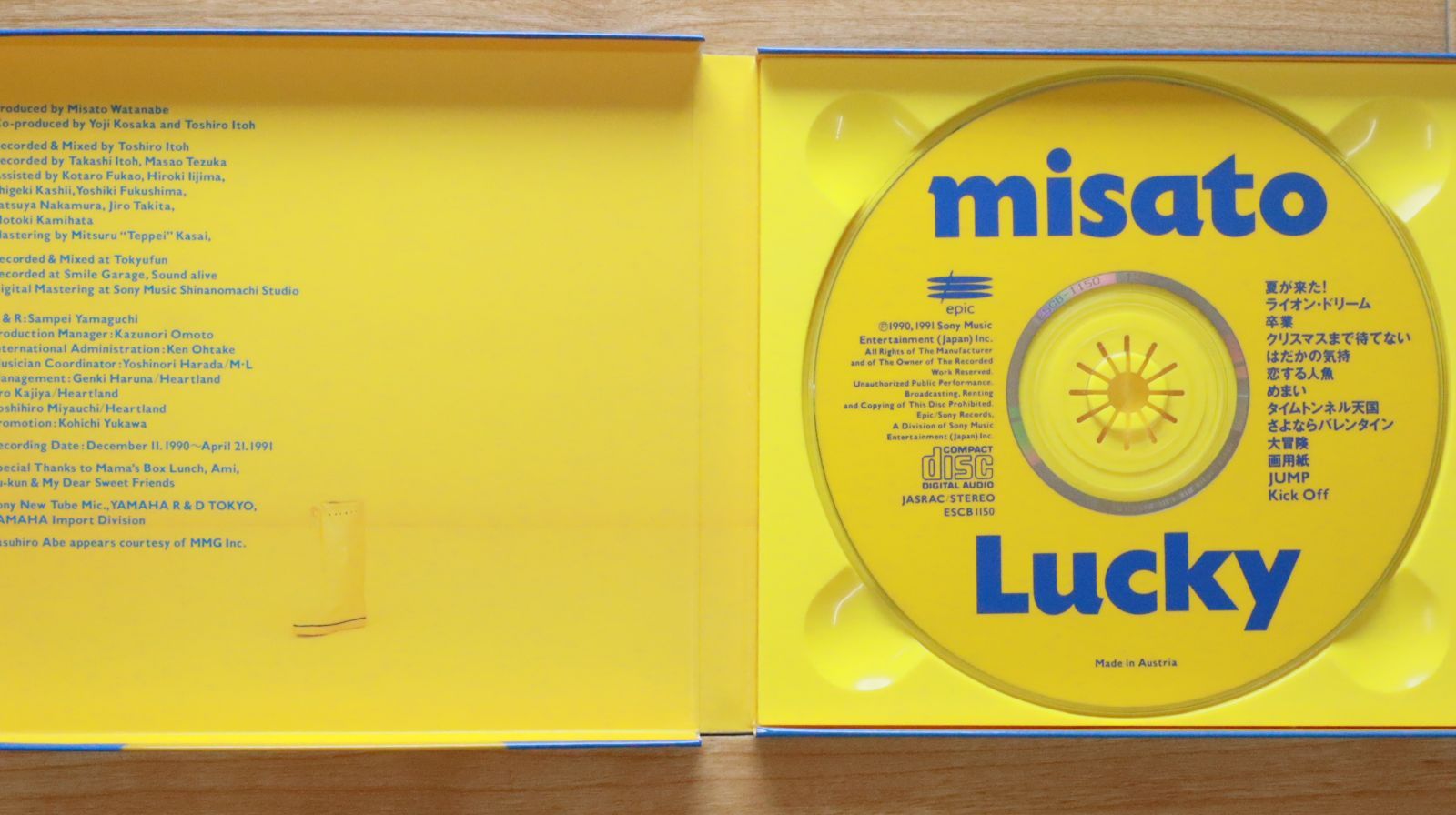 国内盤CD☆渡辺美里/MISATO WATANABE□ Lucky 【ESCB1150