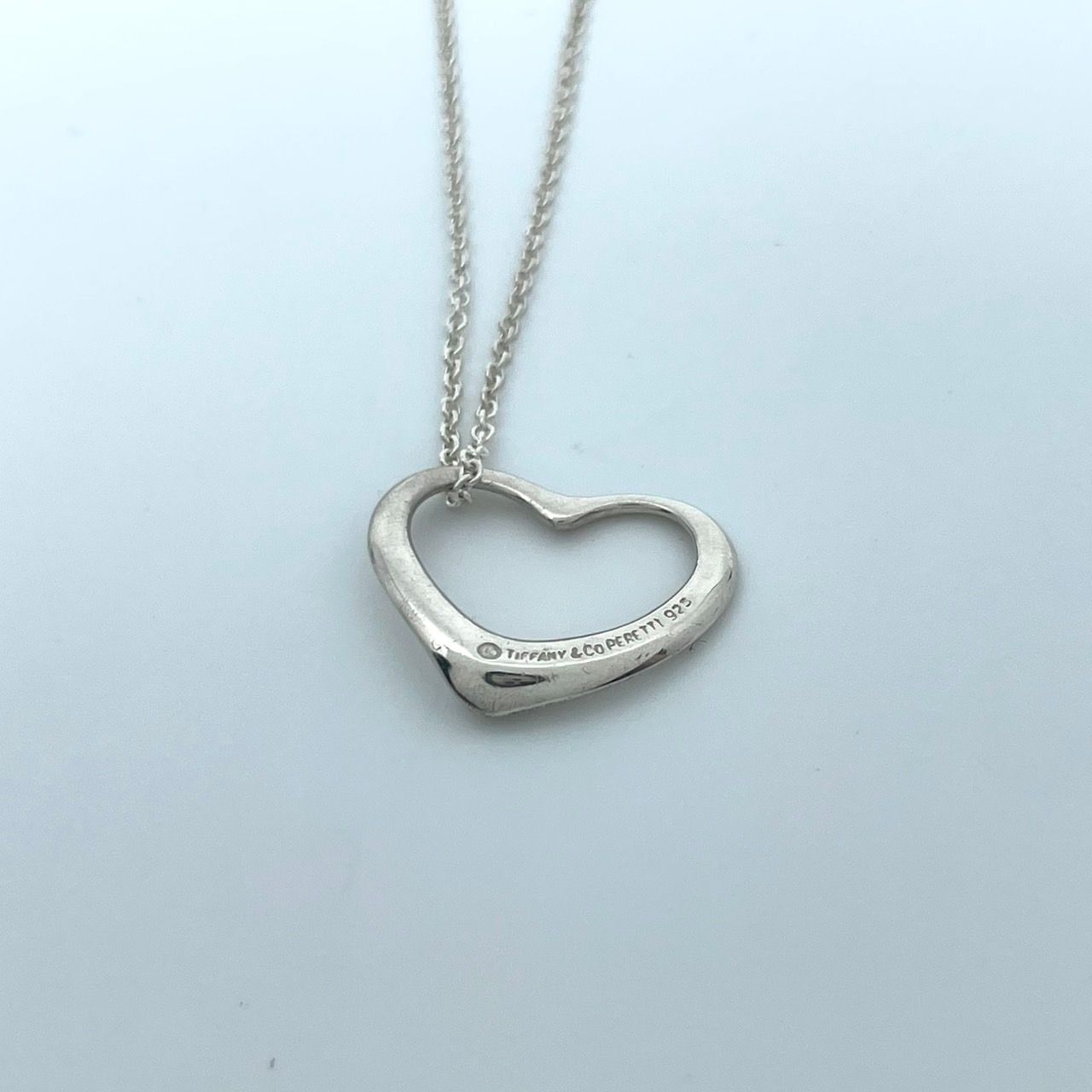 美品 TIFFANY & Co. ティファニー ネックレス オープンハート