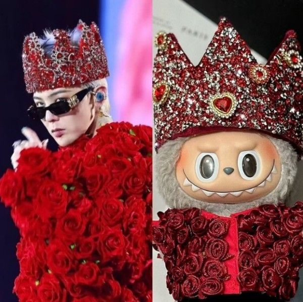 LABUBUコスチューム Gdragon ジヨン ぬい服 着せ替え ぬいぐるみ