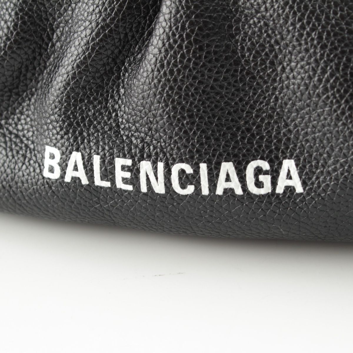 バレンシアガ CLOUD XS レザー ロゴ がま口 2way クラッチ ショルダー  