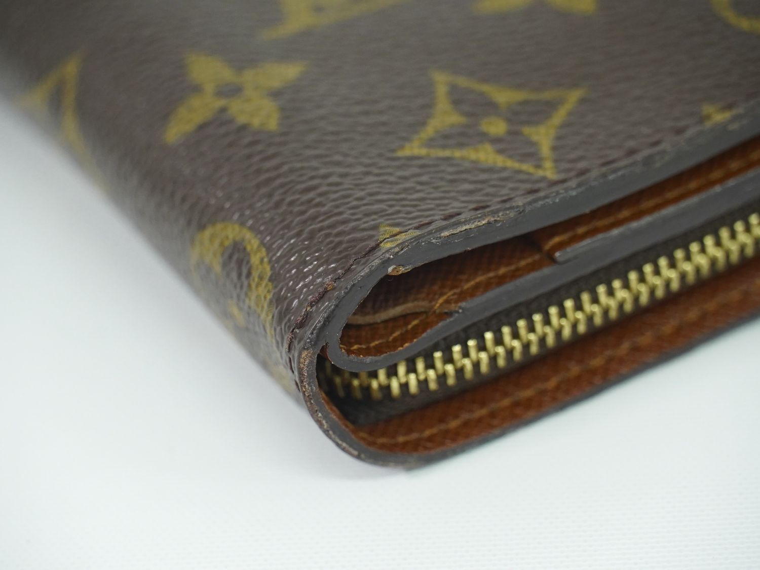 本物 ルイヴィトン LOUIS VUITTON LV コンパクトジップ モノグラム 折  