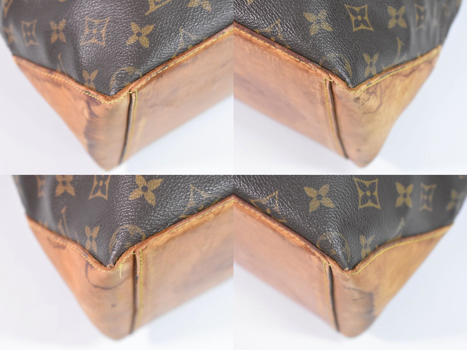 本物 ルイヴィトン LOUIS VUITTON LV カバメゾ モノグラム ショルダーバッグ トートバッグ ブラウン M51151 CABAS mezzo ビトン バッグ ジェンダーフリー ジェンダーレス 中古 【フォロー割】