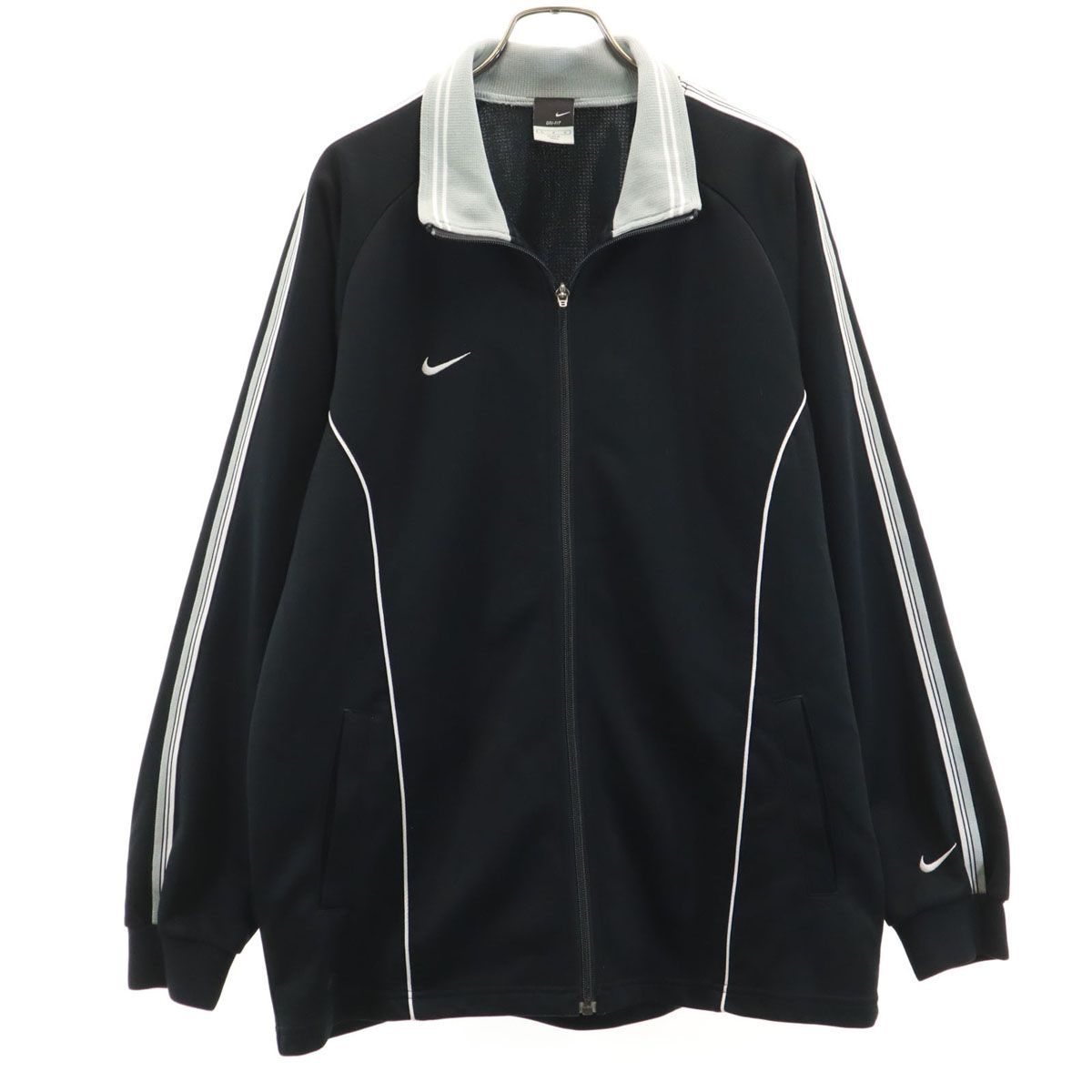 NIKE ナイキ トラックジャケット L ブラック ジャージ メンズ 古着