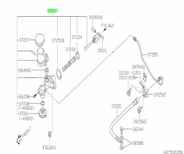 スバル インプレッサ レガシィ クラッチマスターシリンダー Clutch Master Cylinder SUBARU 純正 Genuine JDM OEM メーカー純正品