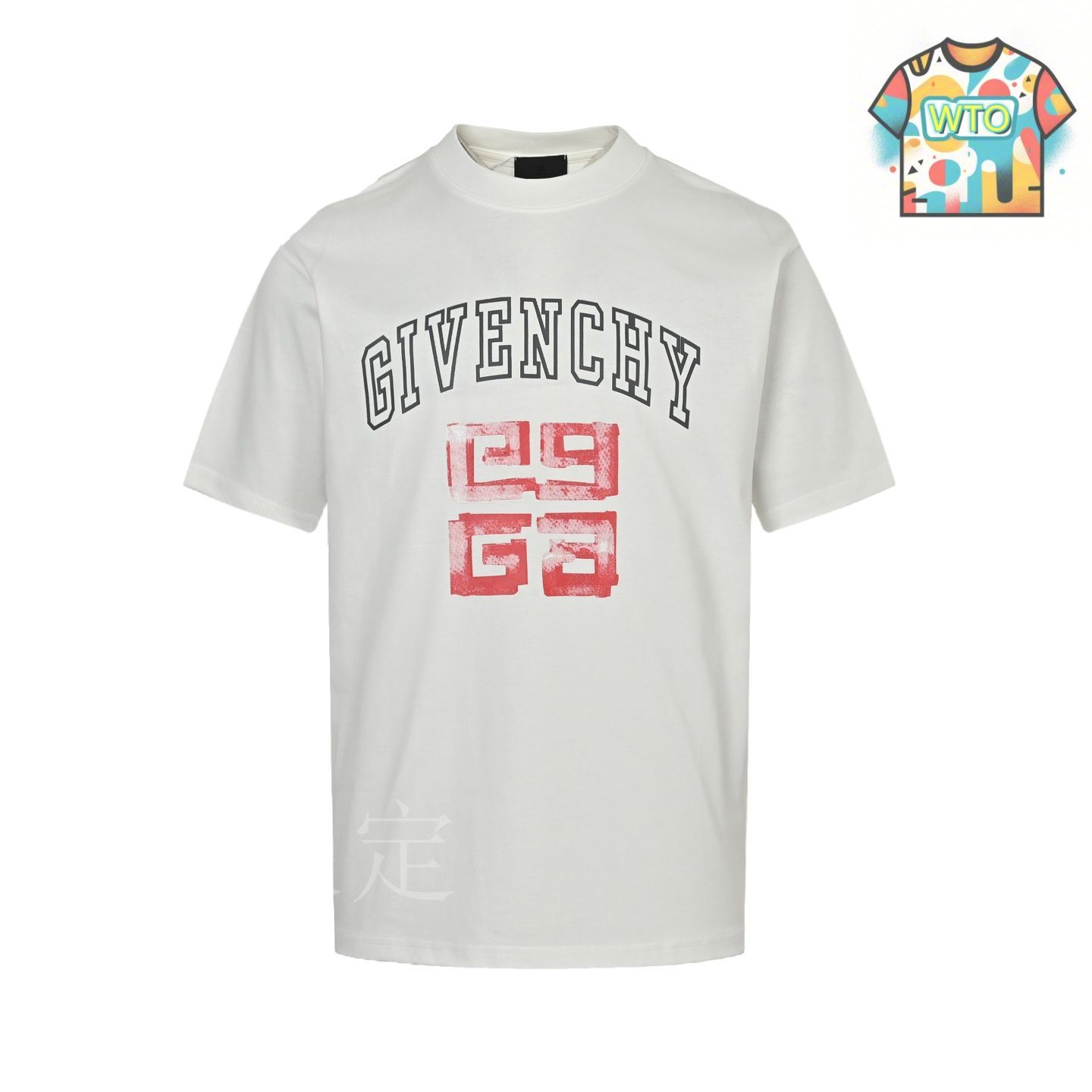 GIVENCHY グラフィックプリント Tシャツ 今日特価】GIVENCHY クラシックレインボー立体プリント刺繍 T