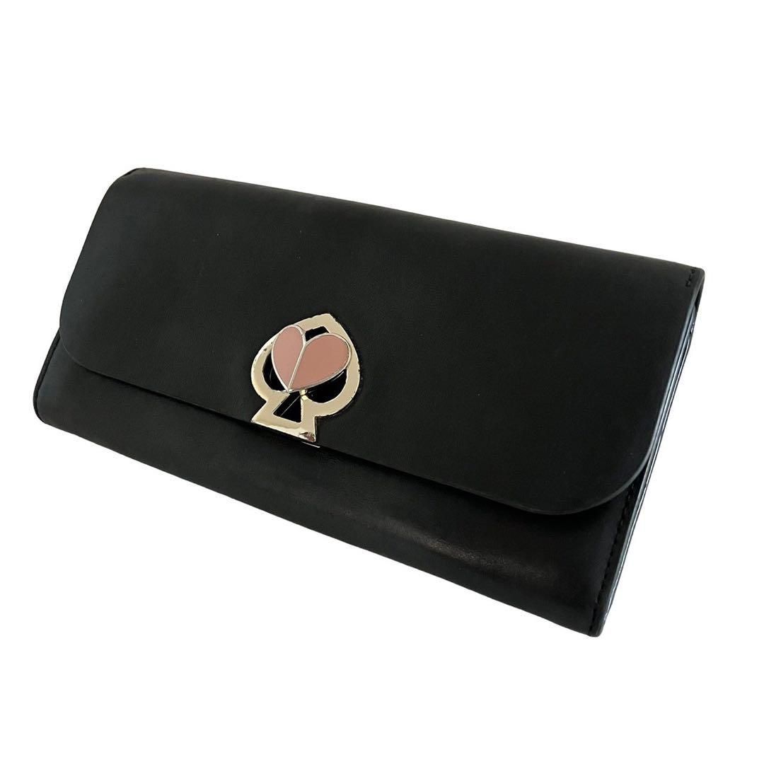 katespade ケイトスペード 財布 ブラック ピンク レザー 二コラ katespade ケイトスペード 財布 ブラック ピンク レザー 二コラ