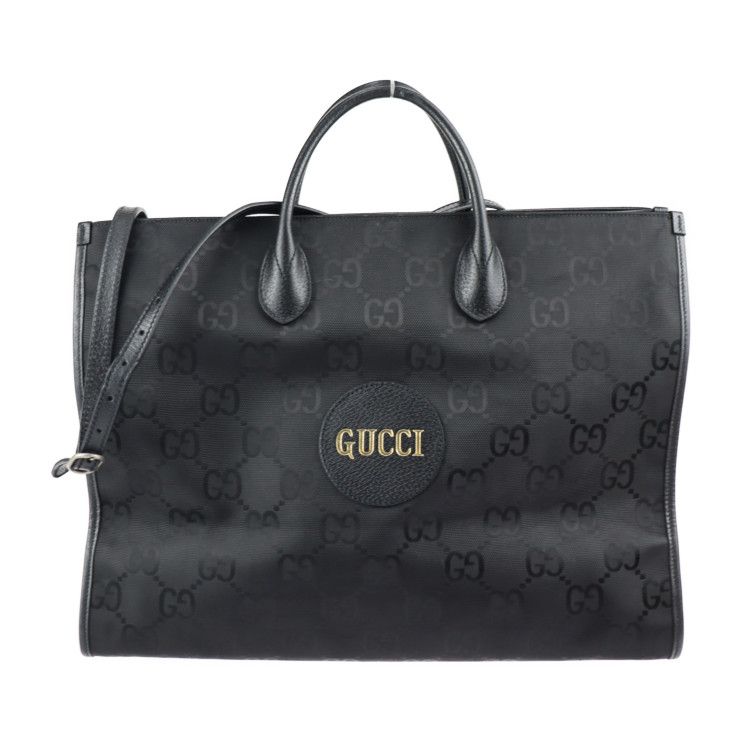 GUCCI グッチ Off The Grid オフザグリッド トートバッグ 630353 ナイロン レザー ブラック GGナイロン 2WAY ショルダー バッグ 【本物保証】 - メルカリ