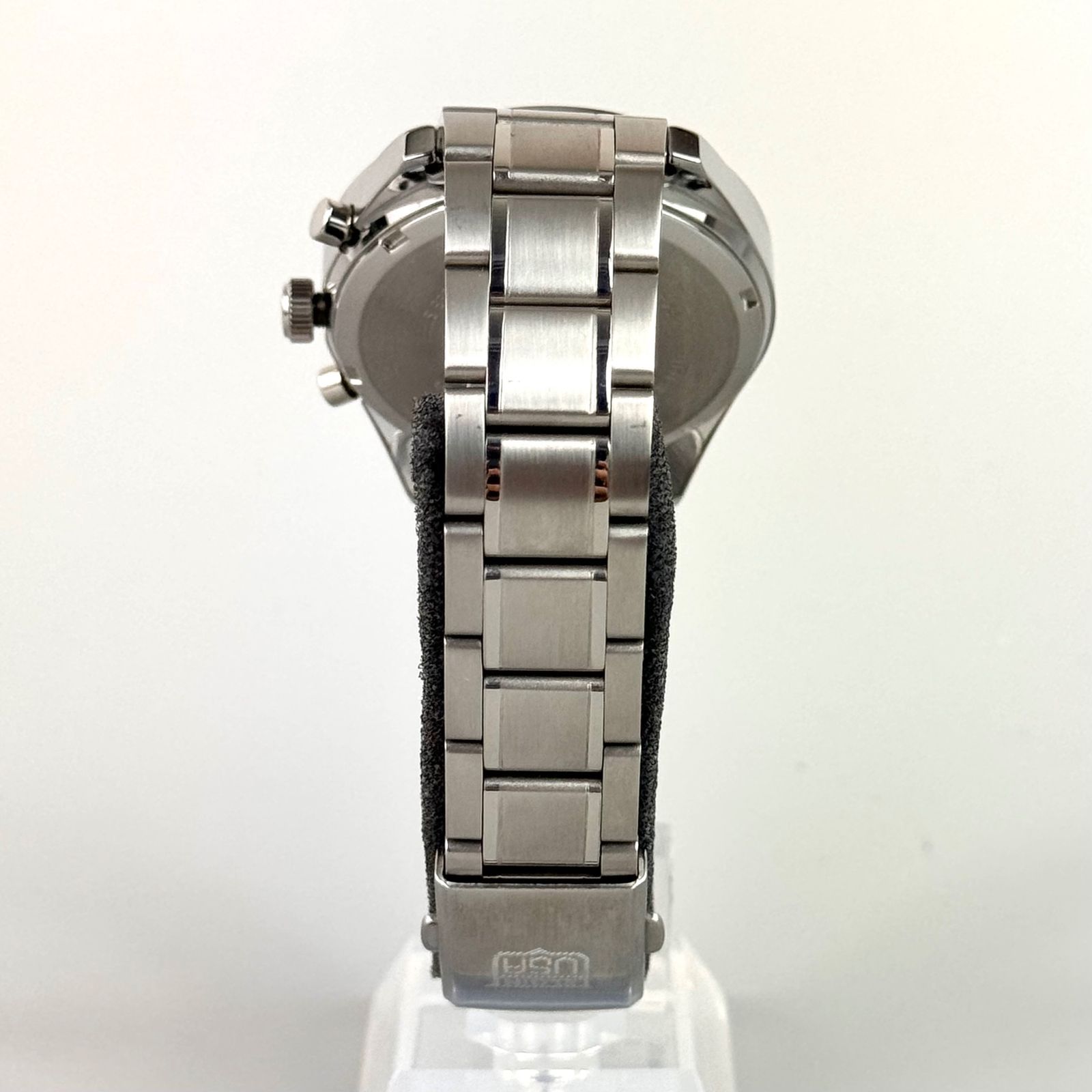 美品】エルジン ELGIN FK1401S-B クォーツ クロノグラフ 黒