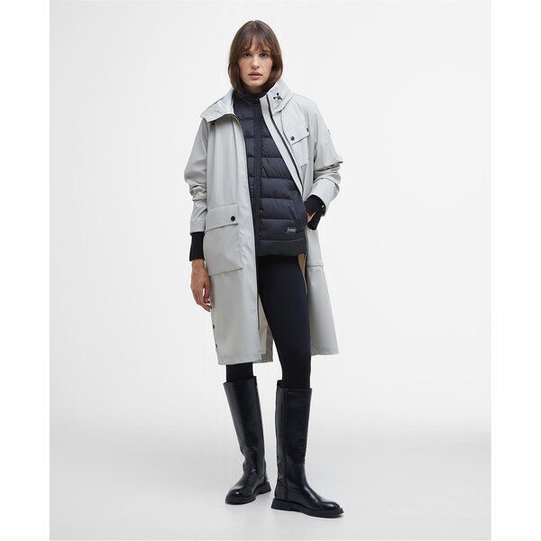 【送料無料】 バブアー レディース ジャケット・ブルゾン アウター Jade 3-in-1 Showerproof Jacket Silver Cl/Black
