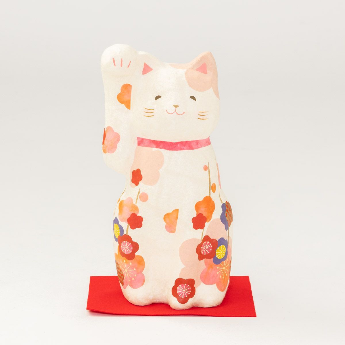 ちぎり和紙 花笑み招き猫
