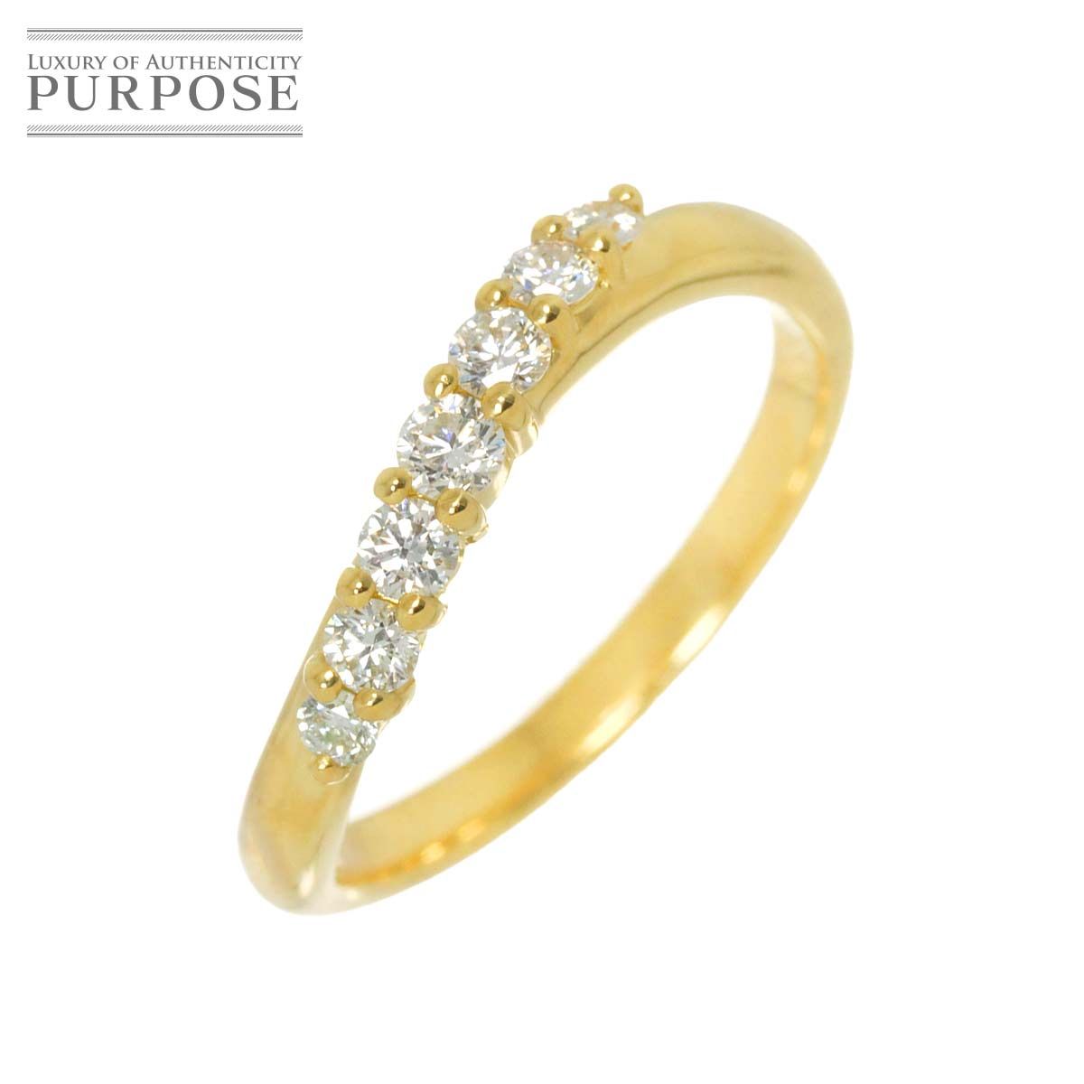 リング 11号 ダイヤ 0.30ct K18 YG イエローゴールド 750 指輪 Diamond Ring 90276440