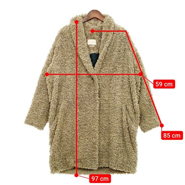 イザベルマランエトワール Adams Faux Fur Coat フェイクファー 