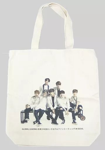 バッグ 男性 BTS 防弾少年団 トートバッグ GLOBAL LEADING BTS 防弾少年団 ロッテホテルファンミーティング IN SEOUL 参加特典