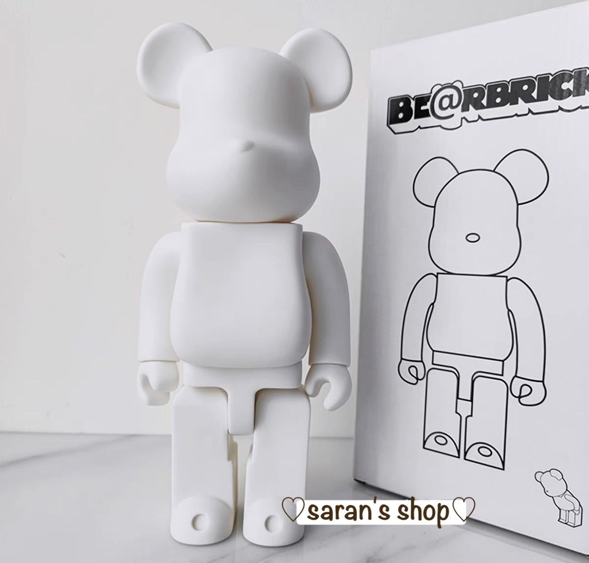 ベアブリック BE@RBRICK 400% 28センチ 白 ホワイト - メルカリ