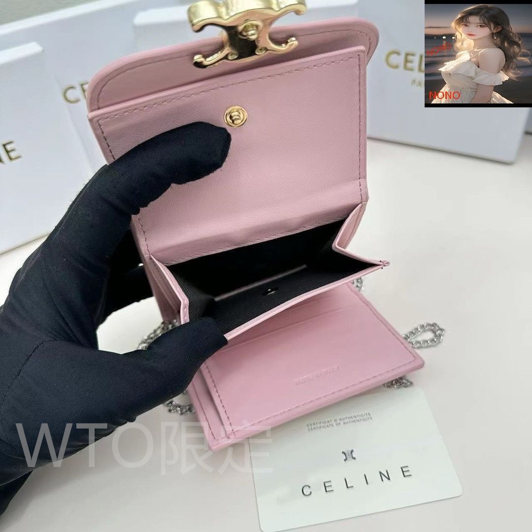 本日限定】?Celine トリオンフ チェーンウォレット 10783 ? 高級