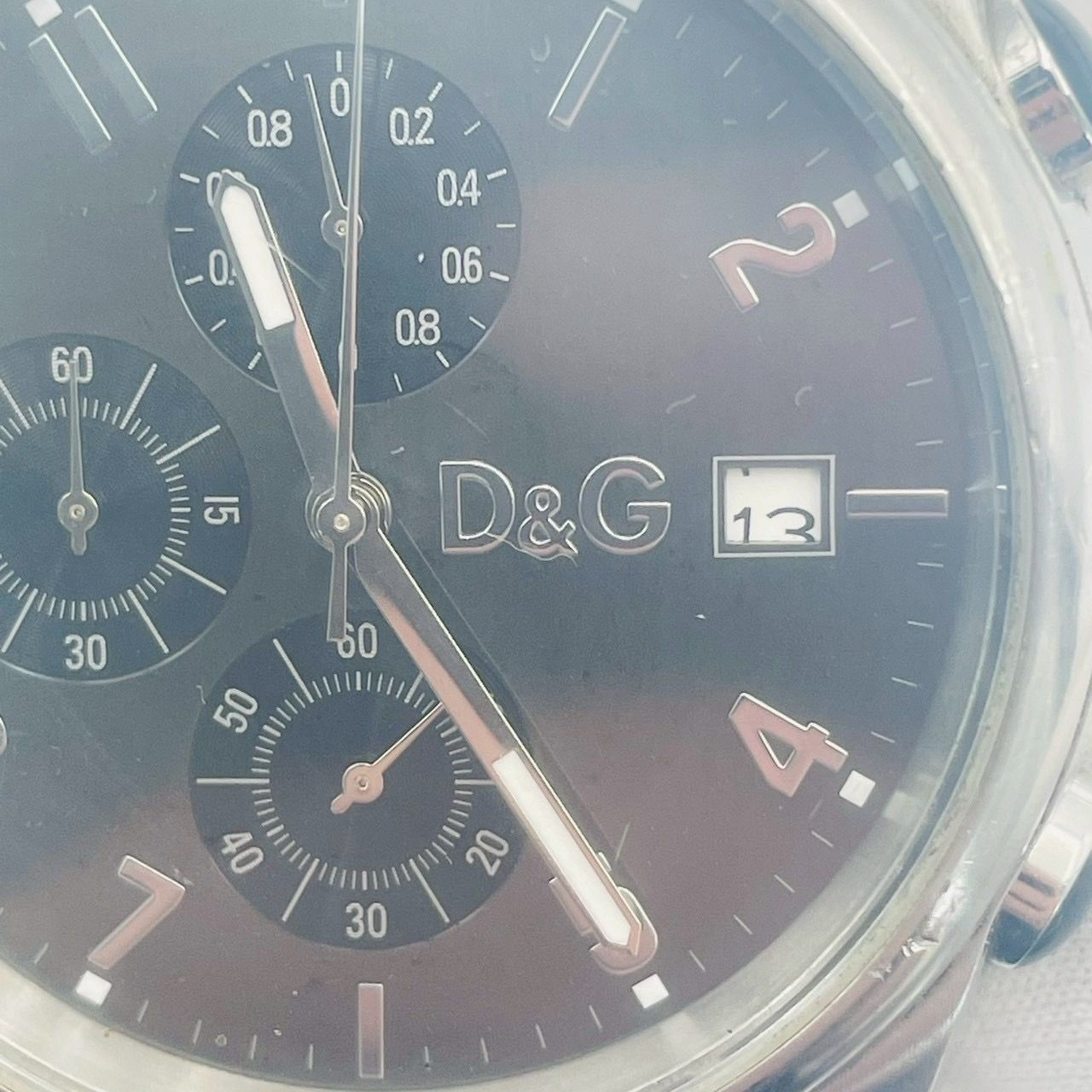 【美品】DOLCE&GABBANA クロノグラフ 腕時計　サンドパイパー ❗️✨美品✨❗️】DOLCE&GABBANA メンズ腕時計 クロノグラフ