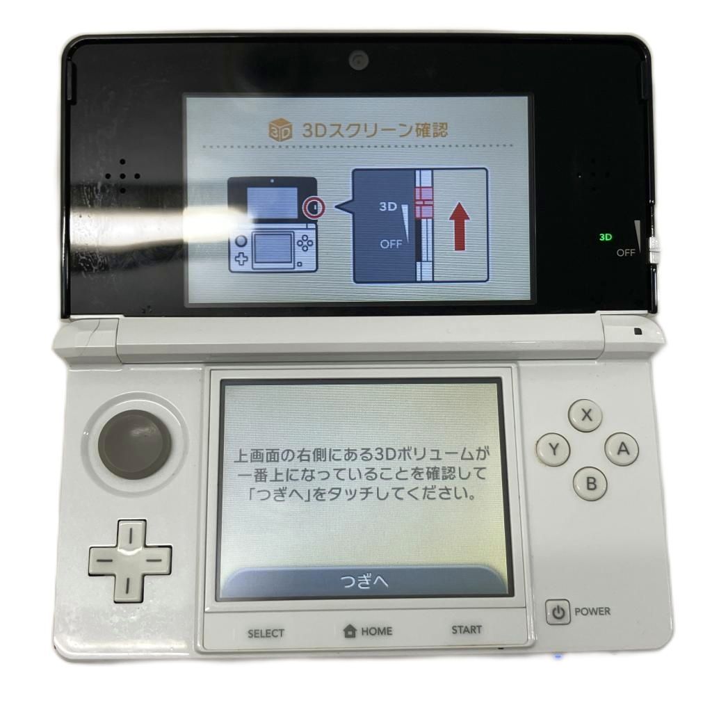 ニンテンドー3DS 任天堂 CTR-001 ホワイト 動作確認済 初期化済