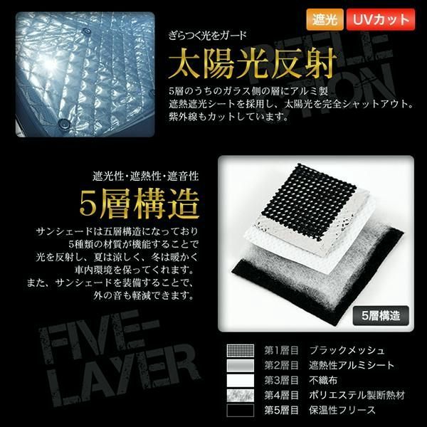 サンシェード デリカD 5 D5系 CV1W CV2W CV4W CV5W 10枚組 車中泊 アウトドア 日よけ BRIGHTFACE_UK