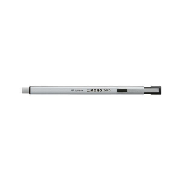 トンボ鉛筆 ホルダー消しゴム モノゼロメタル 角型 シルバー【×20セット】