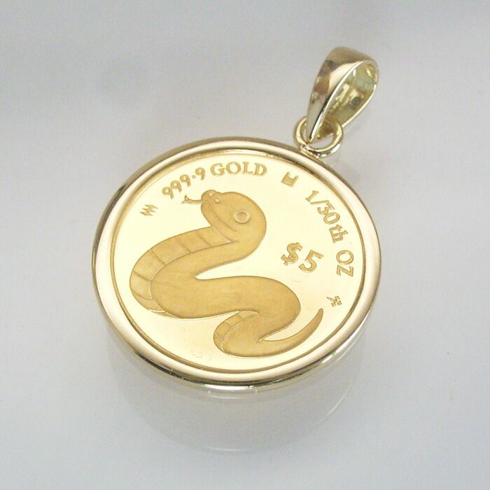 2025年限定品 純金 コインネックレス 金貨 24金 K24 1/30oz 1/30