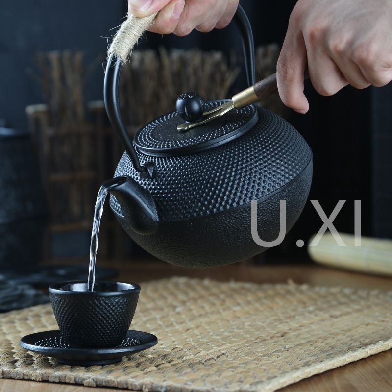 鋳鉄急須 古風鉄瓶 鉄分補給 水壷 煮茶壷 提梁壺 茶壺YEDA350 WWW_GEBZETESISAT_COM_TR