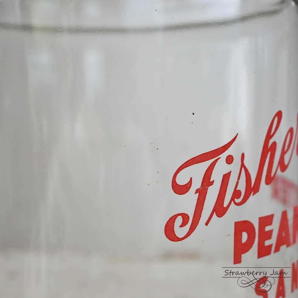 IKI-560 アメリカヴィンテージ ガラスジャー フィッシャーズ ピーナツ