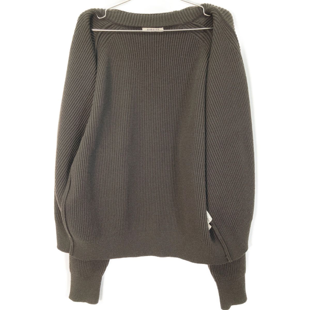 AURALEE オーラリー A23AC01FR 23AW FRENCH MERINO RIB KNIT CARDIGAN  