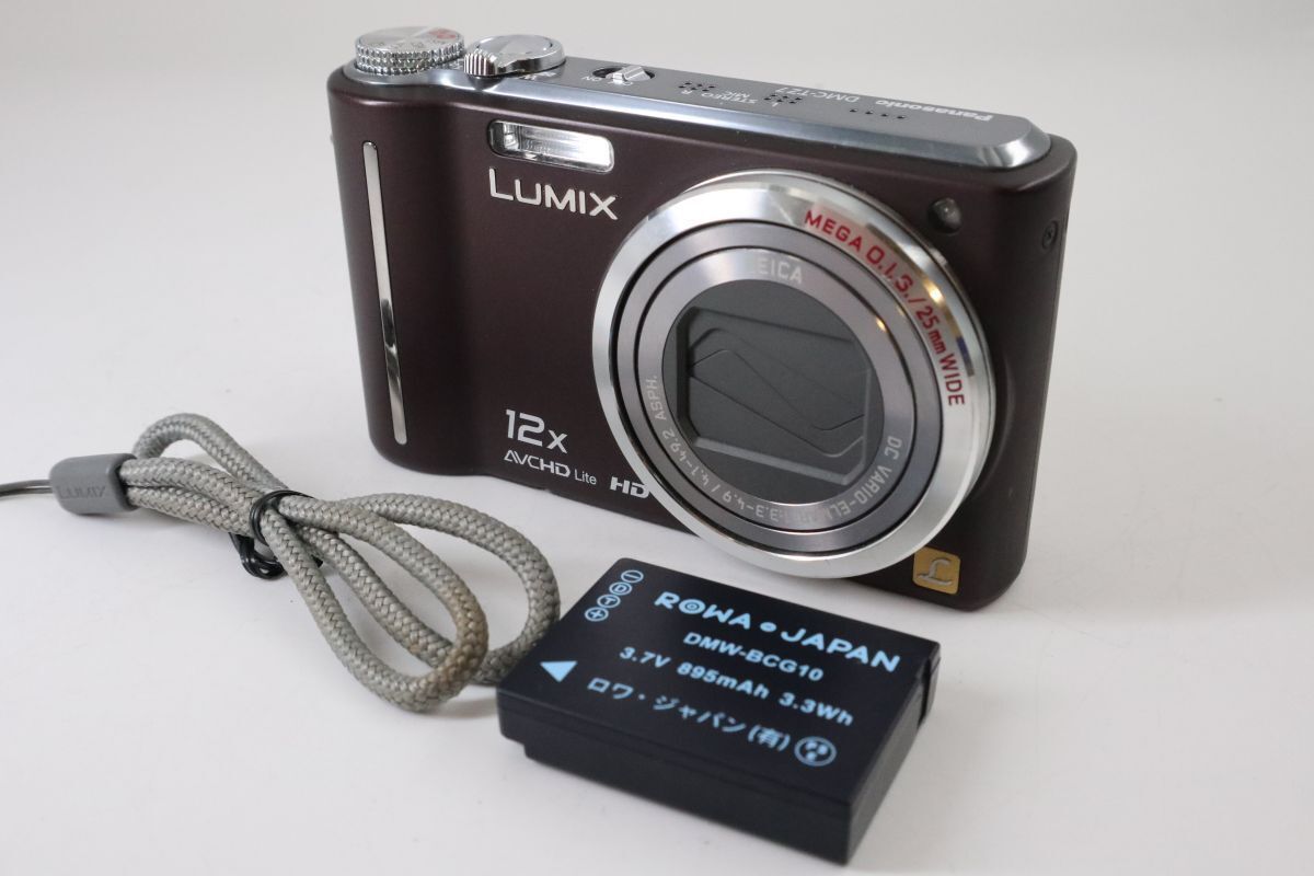 Panasonic パナソニック LUMIX 12X DMC-TZ7 ブラウンボディ コンパクトデジタルカメラ f01935