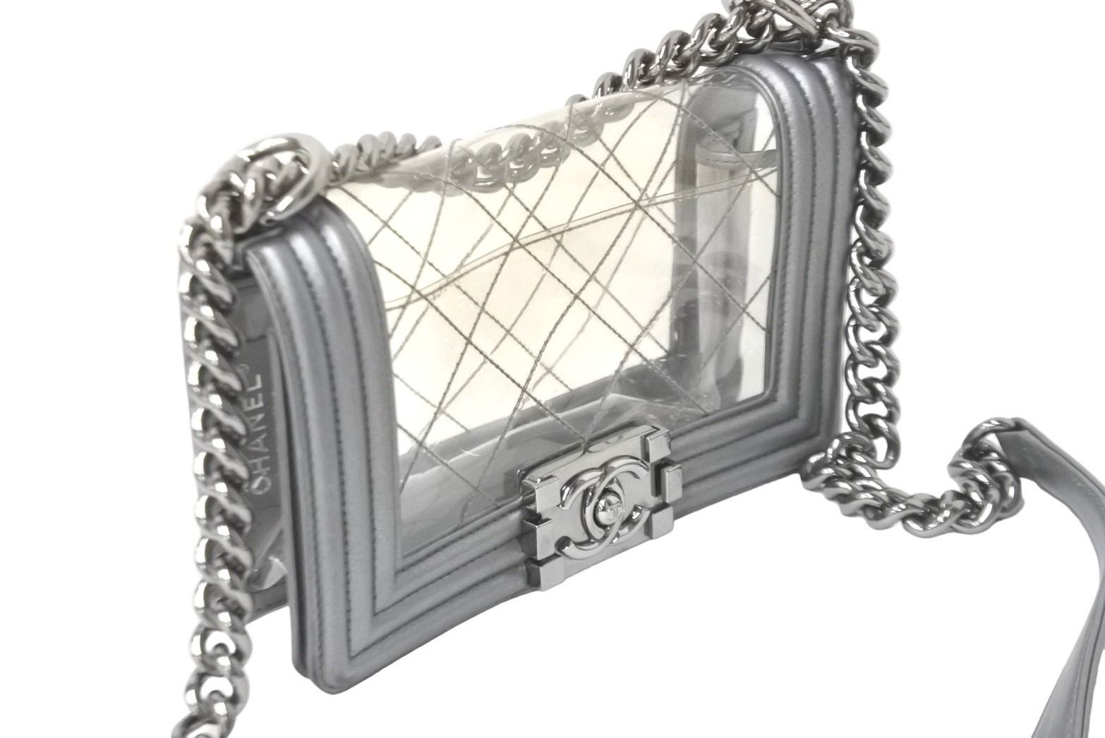 CHANEL シャネル ショルダーバッグ ボーイシャネル A92098 グレー